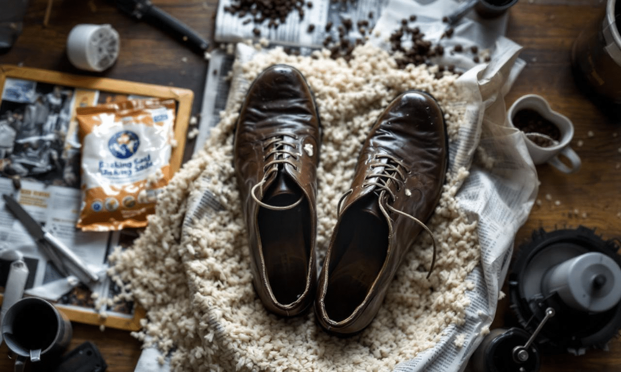 Natte schoenen? Zo maak je ze droog en fris zonder droger