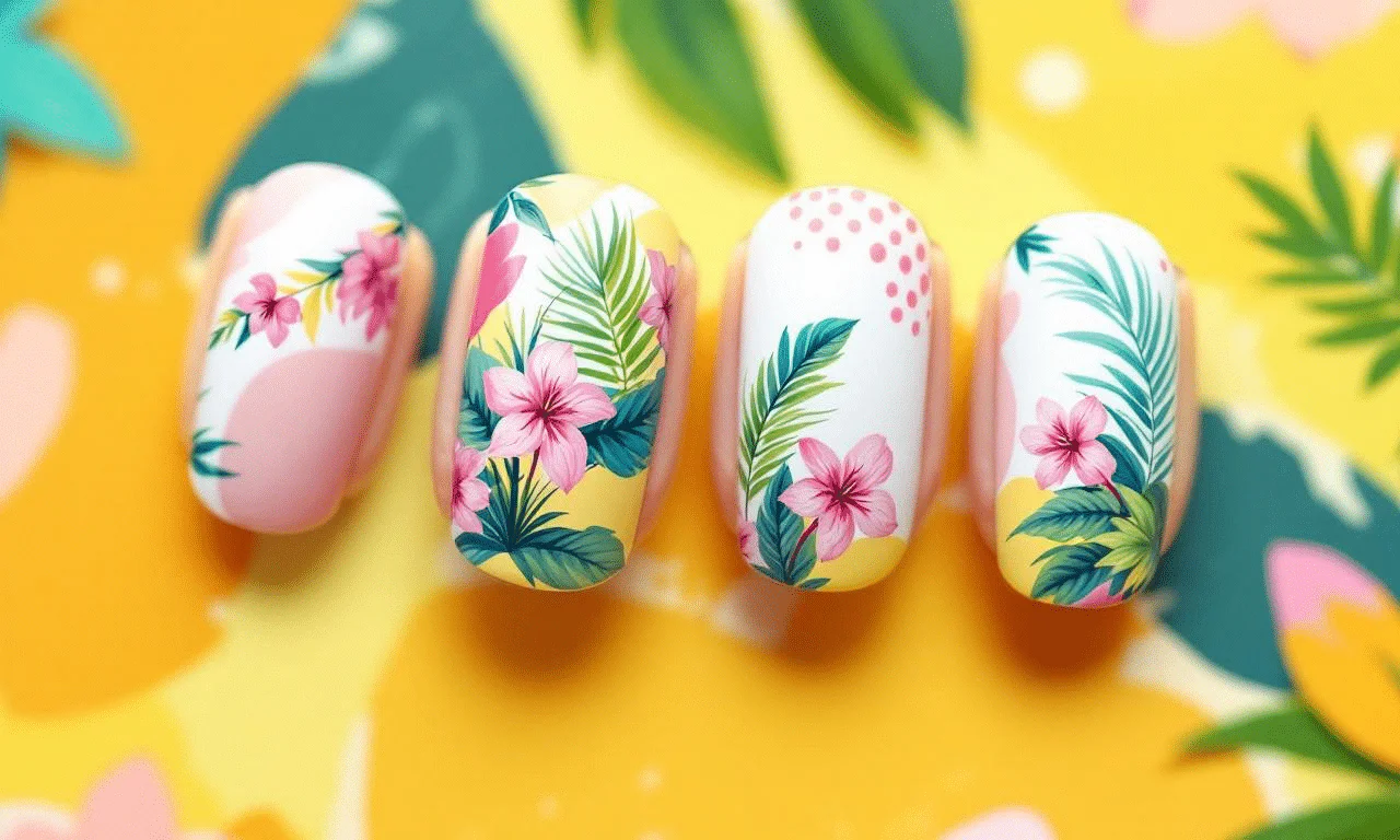10 korte nagelideeën voor de zomer, inclusief zachte strepen