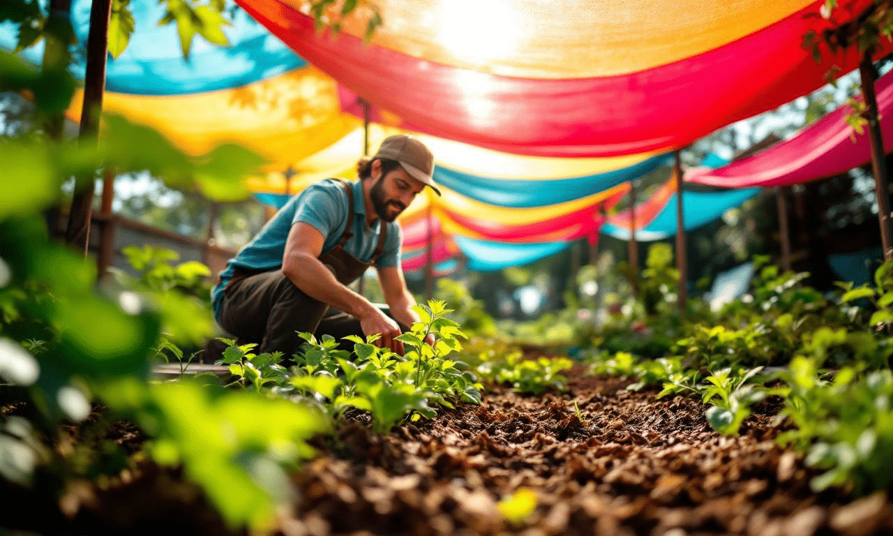 Mulchen en schaduwdoeken: zo blijft je tuin stralen in de zon